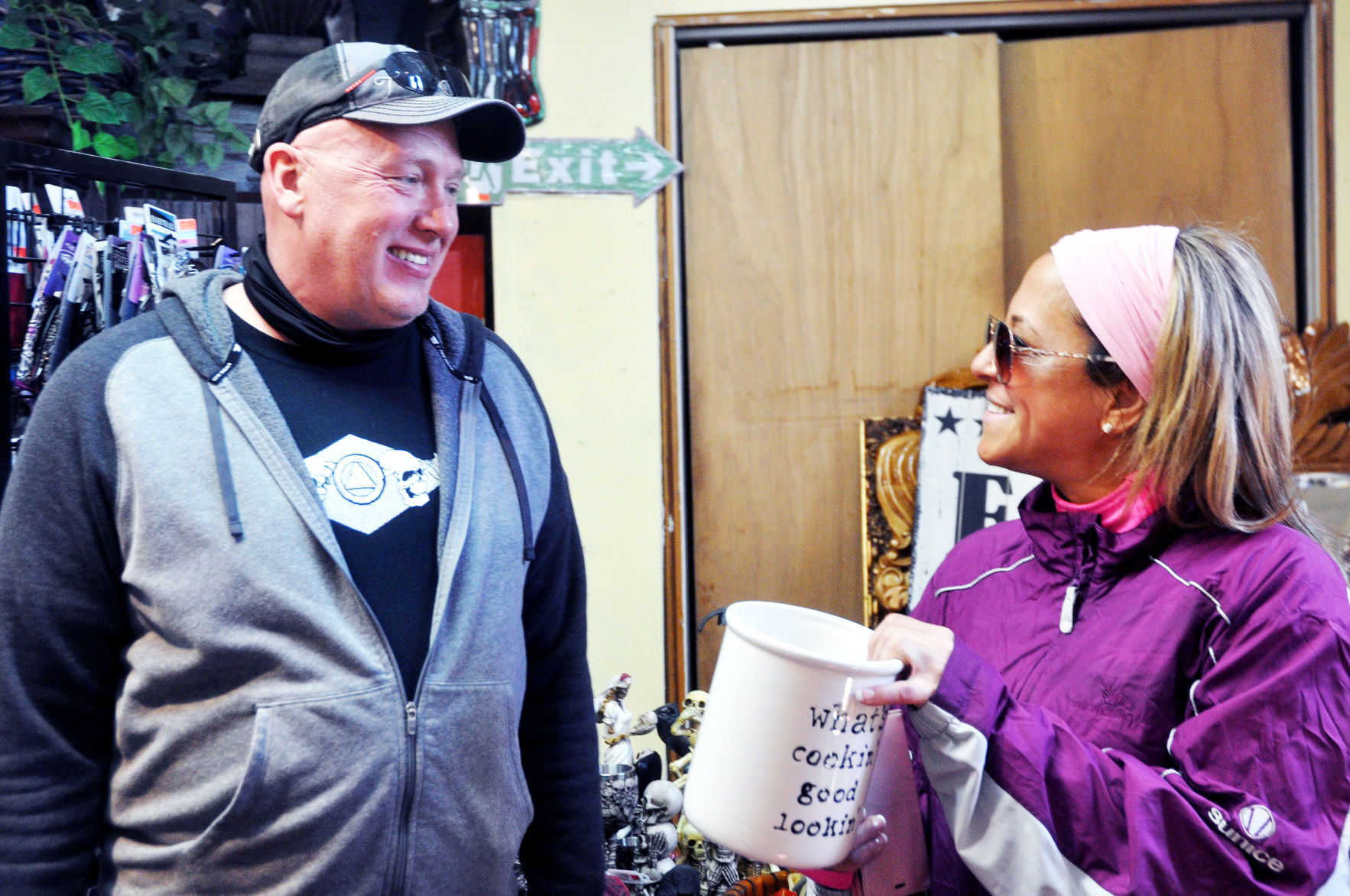 Shoppers in Christine's Gift Shop in Lake Geneva